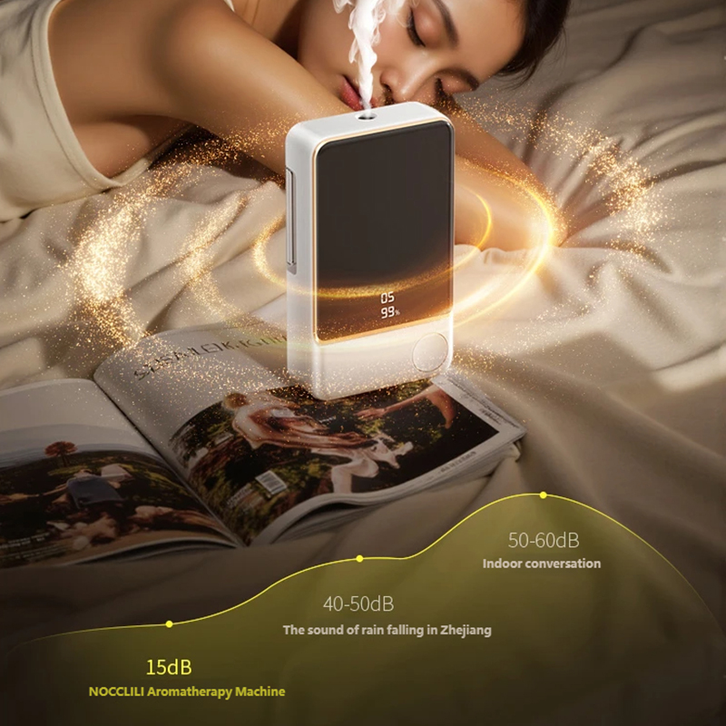 Smart Air Purifier - スマートアロマディフューザー空気清浄機 5 ギアデジタルディスプレイ植物エッセンシャルオイル用壁掛け卓上 USB 充電リビングルーム