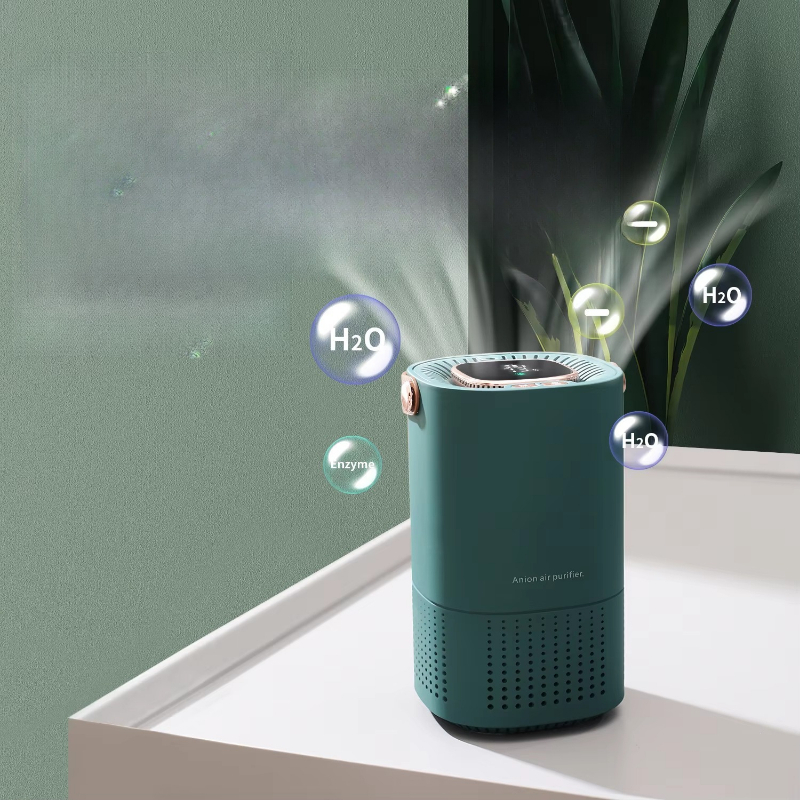 Smart Air Purifier - スマートエアフィルターミニマイナスイオン空気清浄機HEPAフィルターイオン発生器車載用ポータブル家庭用空気清浄機