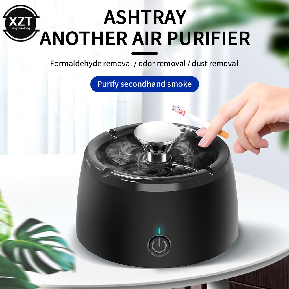 Smart Air Purifier - 多機能インテリジェント灰皿空気清浄機ポータブル灰皿 USB 充電 2000mAh 家庭用副流煙空気清浄機