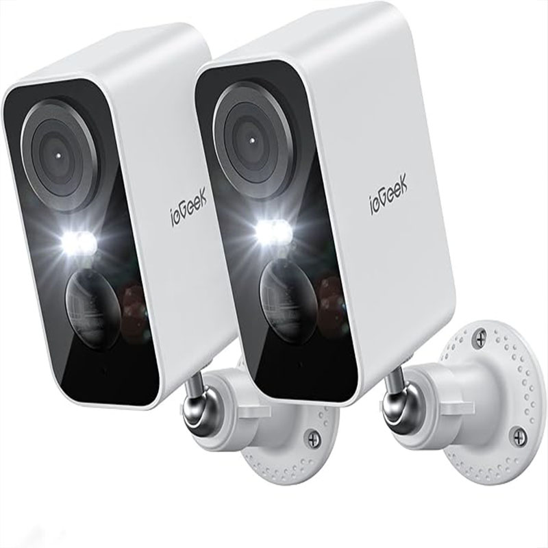 Smart Home Camera Ezviz - ieGeek 2 個 2K ワイヤレス WiFi