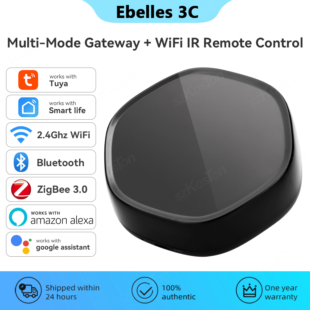 Smart Home Features - Tuya-ホームマルチモードゲートウェイハブ,irリモートコントロール付き,zigbeeゲートウェイ,Bluetoothメッシュ,スマートライフアプリ,alexaGoogleの音声制御