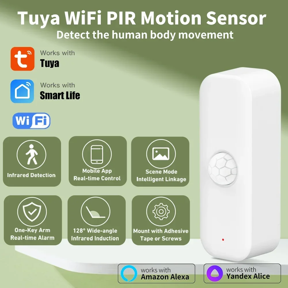 Smart Home Features - Tuya-Pirモーションセンサー,家庭用盗難防止デバイス,アプリケーションによるリモコン,スマートライフ,アレクサで動作