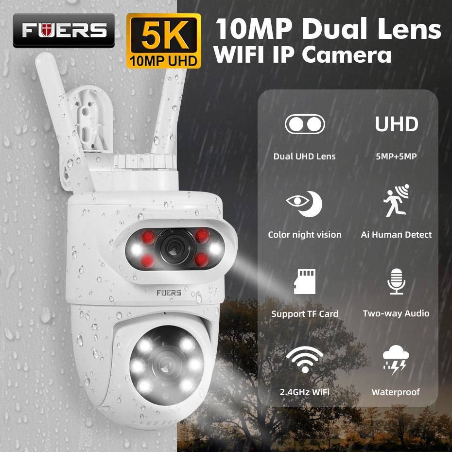 Smart Home Camera Ezviz - FUERS 5K 10MP デュアルレンズ IP カメラ