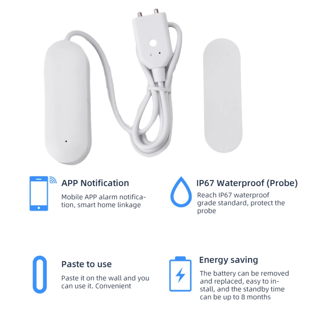 水漏れセンサー スマートホーム水道モニター 瞬時アラーム付き - Smart Home Monitor のレビューと価格