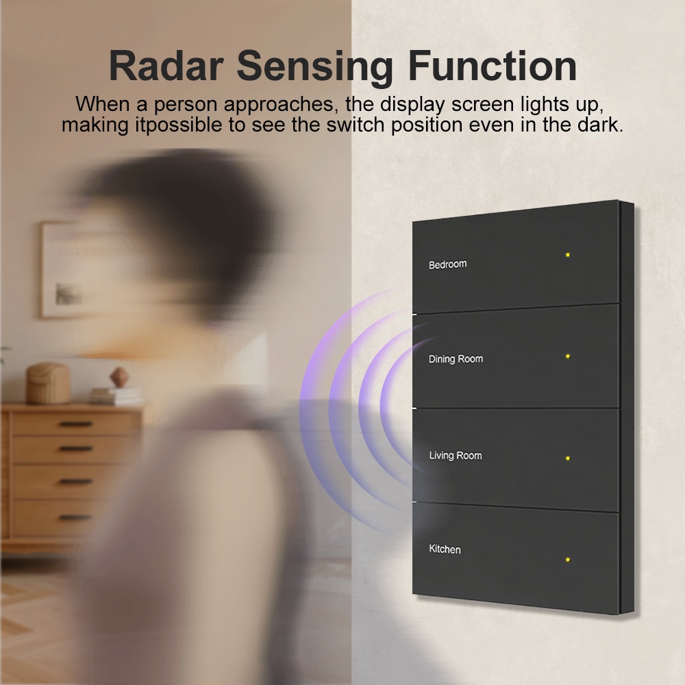 Manhot DIYネームスイッチZigbeeスマートディス - Smart Home Lighting Control のレビューと価格