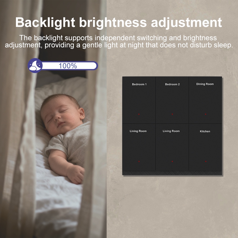 Manhot DIYネームスイッチZigbeeスマートディス - Smart Home Lighting Control のレビューと価格
