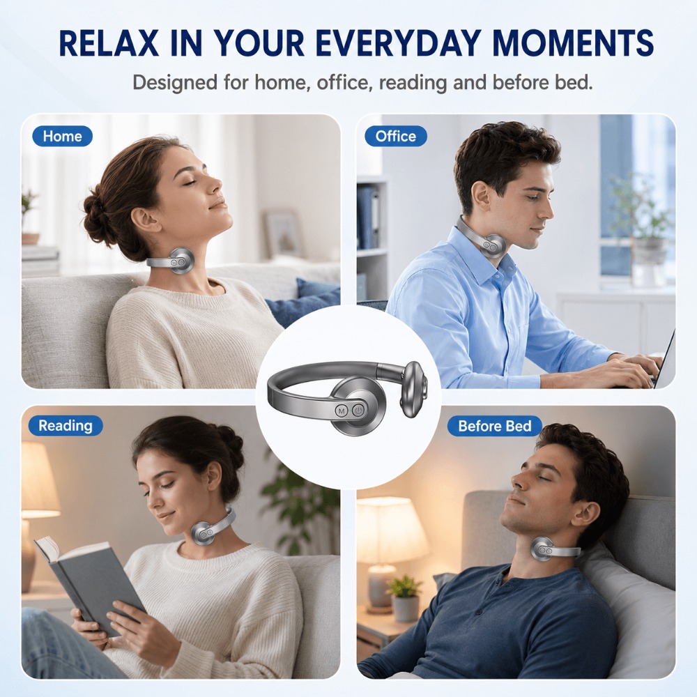 スマート睡眠補助ネックマッサージャー、低周波パルスデバイス。 - Smart Home Features のレビューと価格