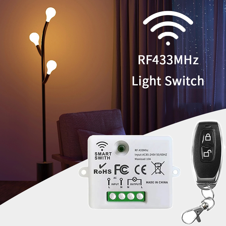 RF 433MHz ワイヤレスリモートコントロールスイッチス - Smart Home Lighting Control のレビューと価格