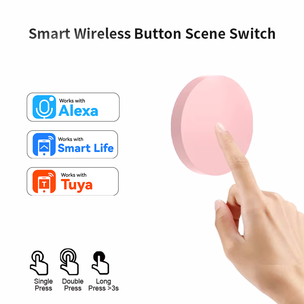 ZigBee スマートワイヤレスボタンシーンスイッチ Tuy - Smart Home Features のレビューと価格