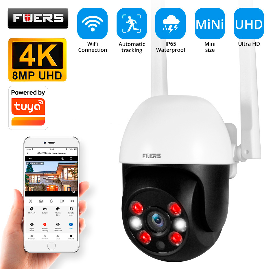 Fuers 8MP 4K IPカメラ 屋外用 家庭用セキュリ - Smart Home Camera Ezviz のレビューと価格