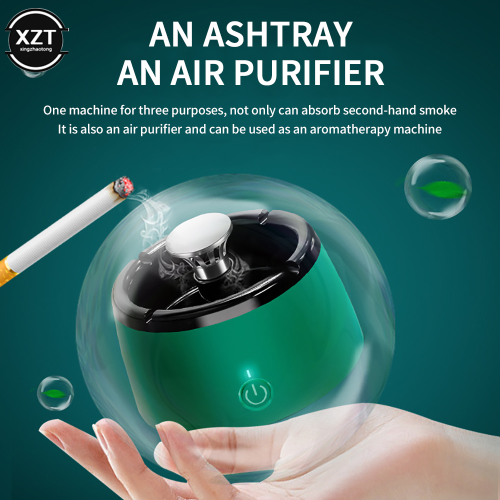 多機能インテリジェント灰皿空気清浄機ポータブル灰皿 USB  - Smart Air Purifier のレビューと価格