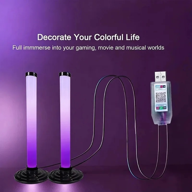 RGB LEDライトバー USB給電式、スマートTVアンビエ - Smart Home Lighting Control のレビューと価格