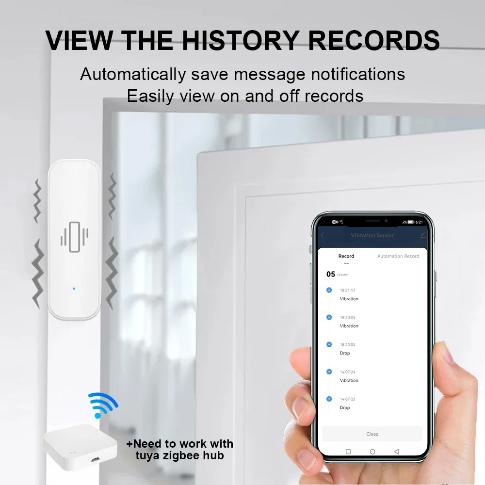 スマート ZigBee 振動センサー アプリ モニター ホー - Smart Home Monitor のレビューと価格