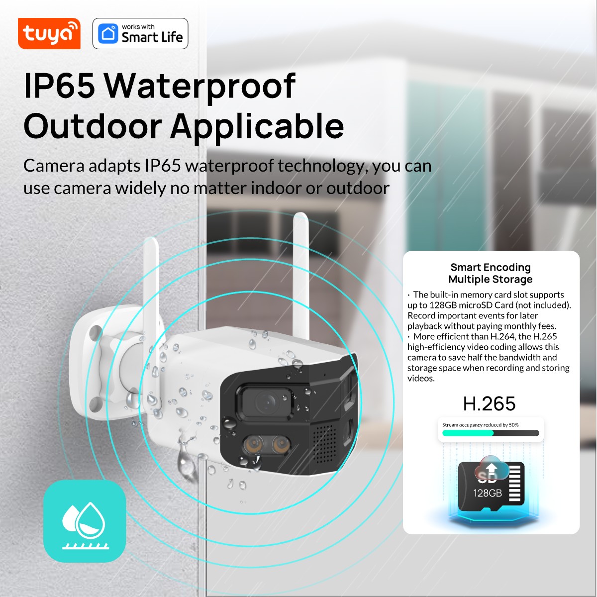 Tuya Smart 4MP 2.5K デュアルレンズ ラー - Smart Home Camera Ezviz のレビューと価格