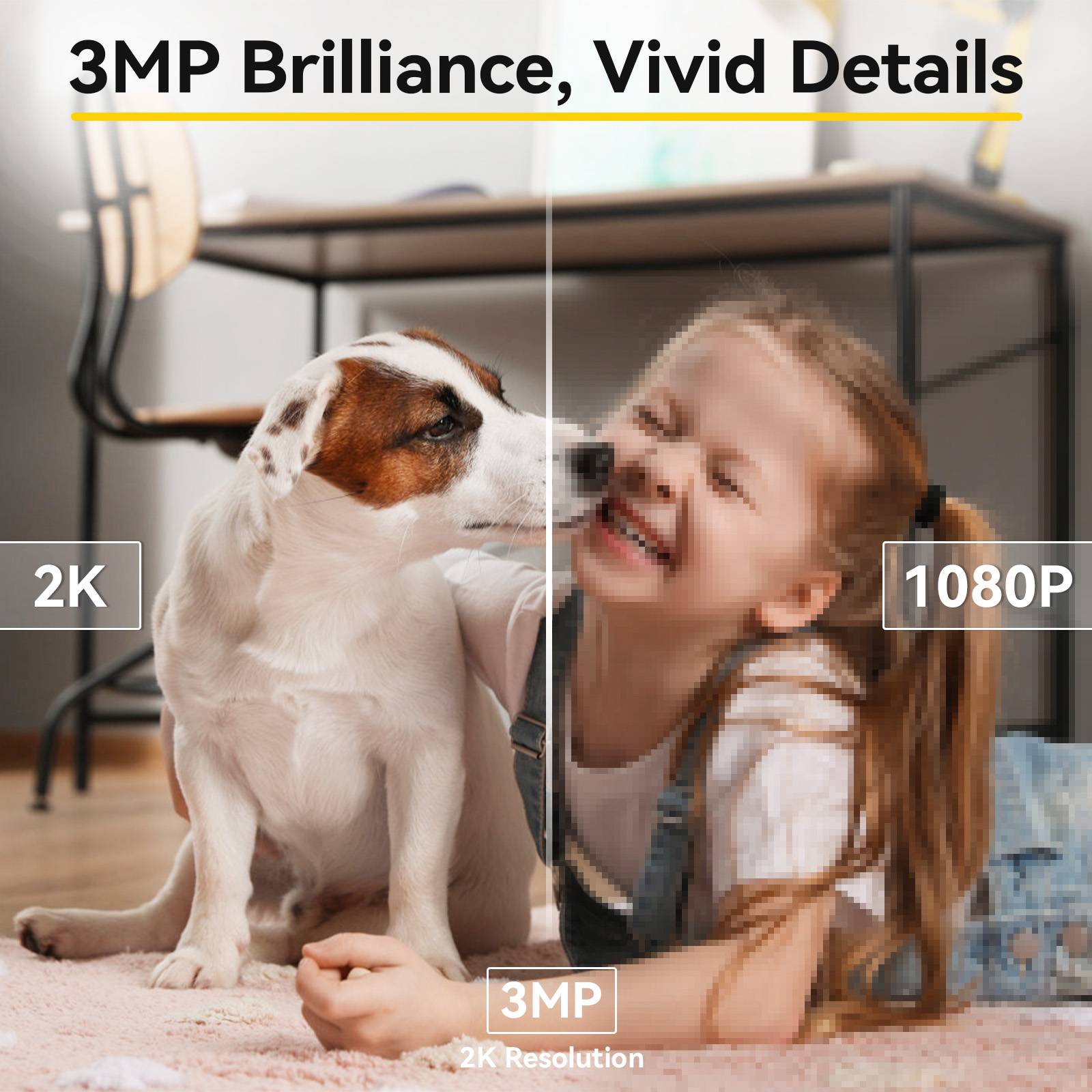 Boykeep 2K ペット犬用カメラ、電話アプリ付き、5G - Smart Home Camera Ezviz のレビューと価格