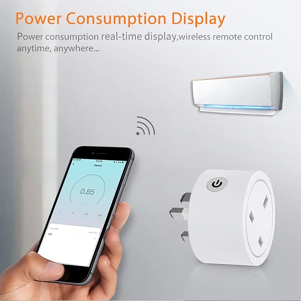 Zigbeeスマートプラグ 16A イギリス規格コンセント  - Smart Home Monitor のレビューと価格