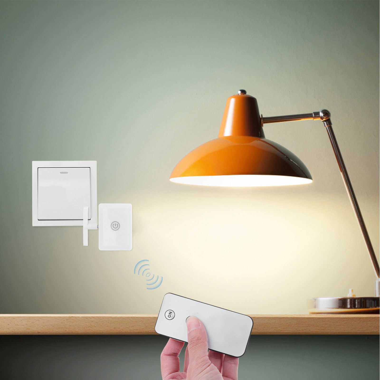 2セット リモコンスイッチ ワイヤレスボタンプッシャー スマ - Smart Home Lighting Control のレビューと価格