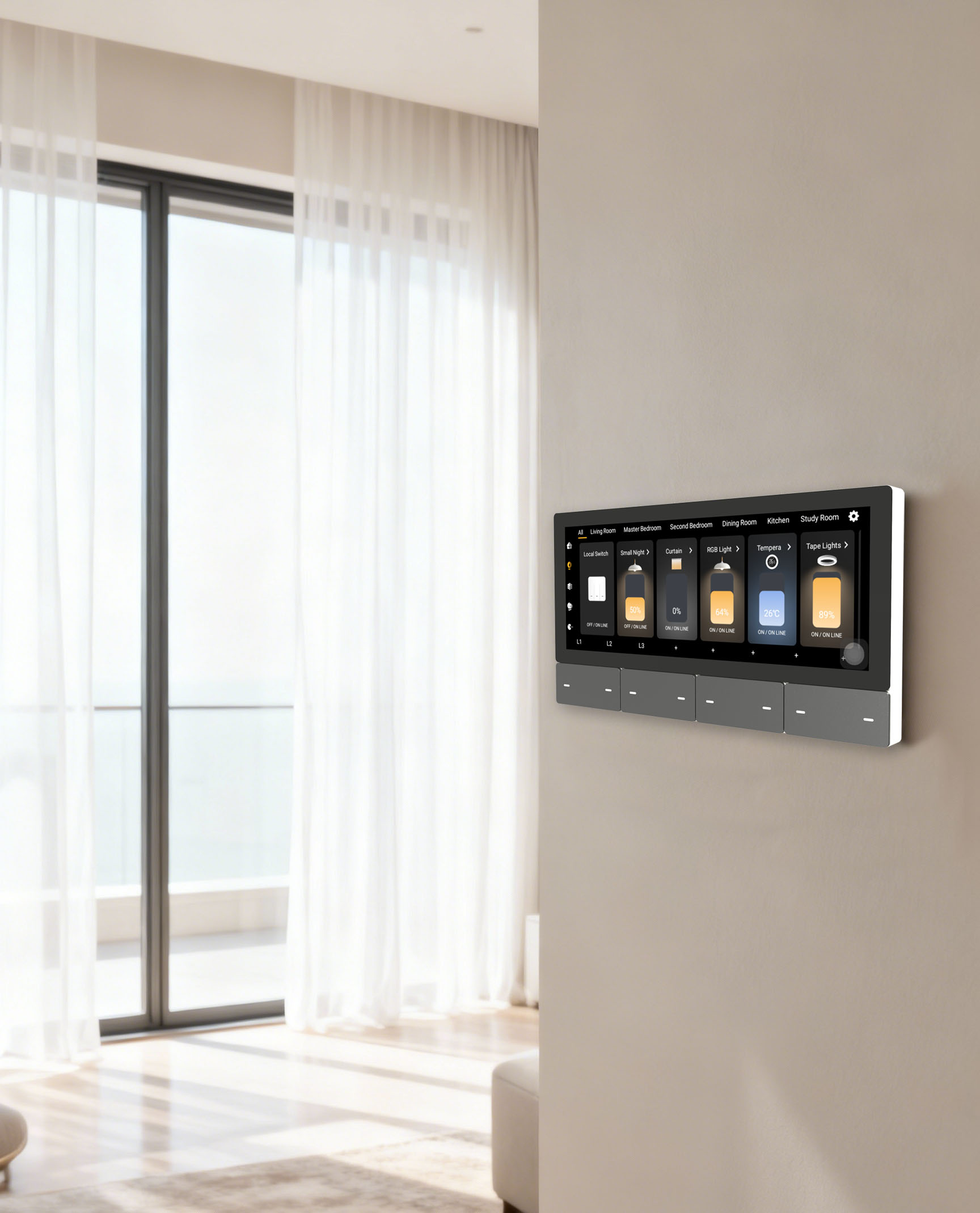 F5 Tuya UKタッチスクリーン音楽プレーヤーホストスマ - Smart Home Panel のレビューと価格