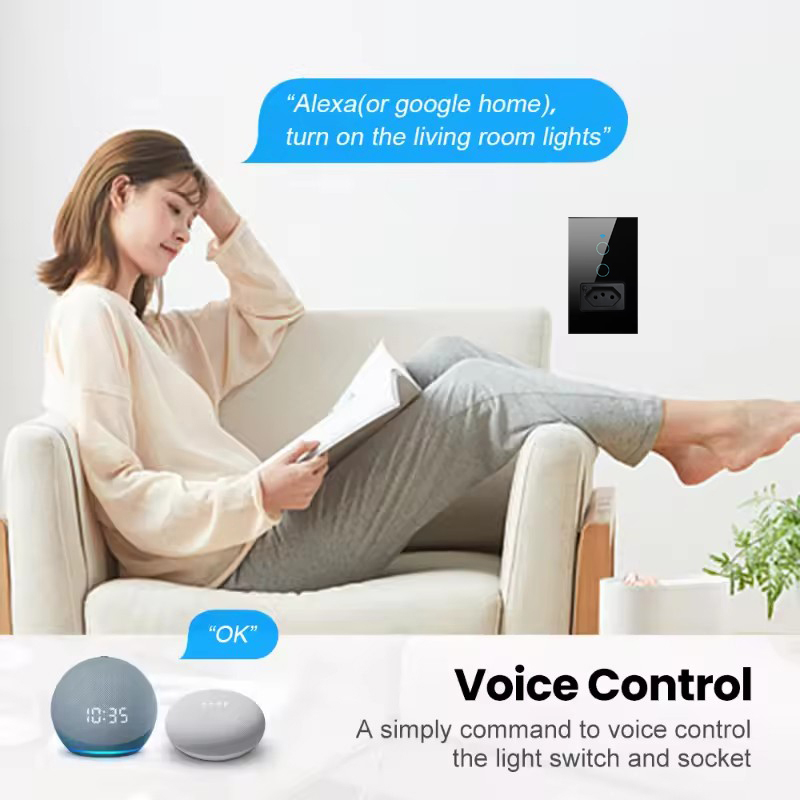 UNKAS Wifi スマートブラジルライトスイッチ壁ソケッ - Smart Home Panel のレビューと価格