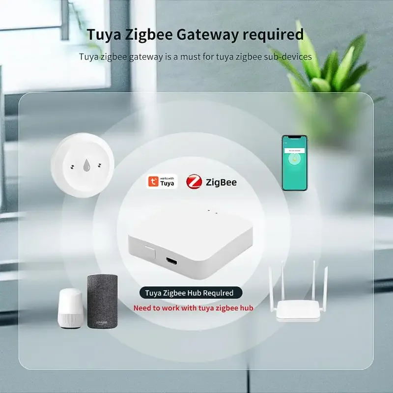 Tuya Zigbee スマート水漏れセンサー洪水漏水センサ - Smart Home Monitor のレビューと価格