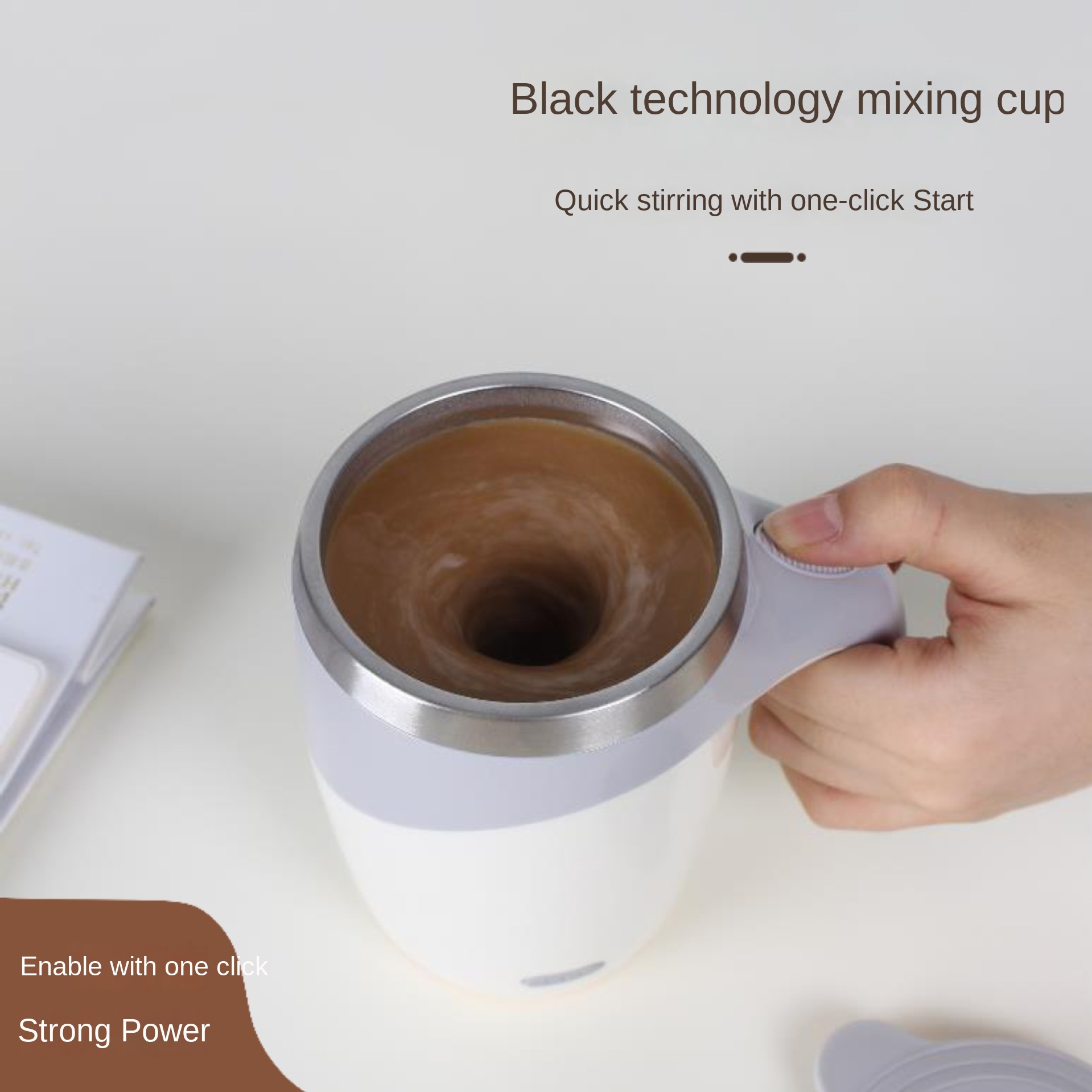 自動攪拌ステンレス鋼電気ミキシングカップ,ポータブル,USB - Smart Home Yam Pounder のレビューと価格