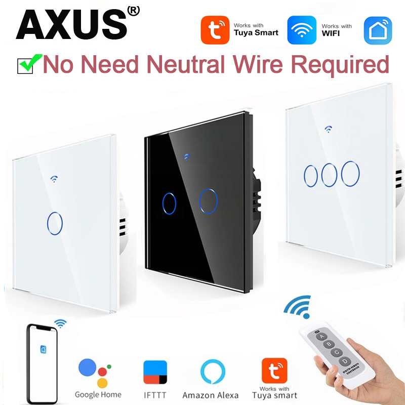 AXUS EU WiFiスマートライトスイッチ、ニュートラル - Smart Home Lighting Control のレビューと価格