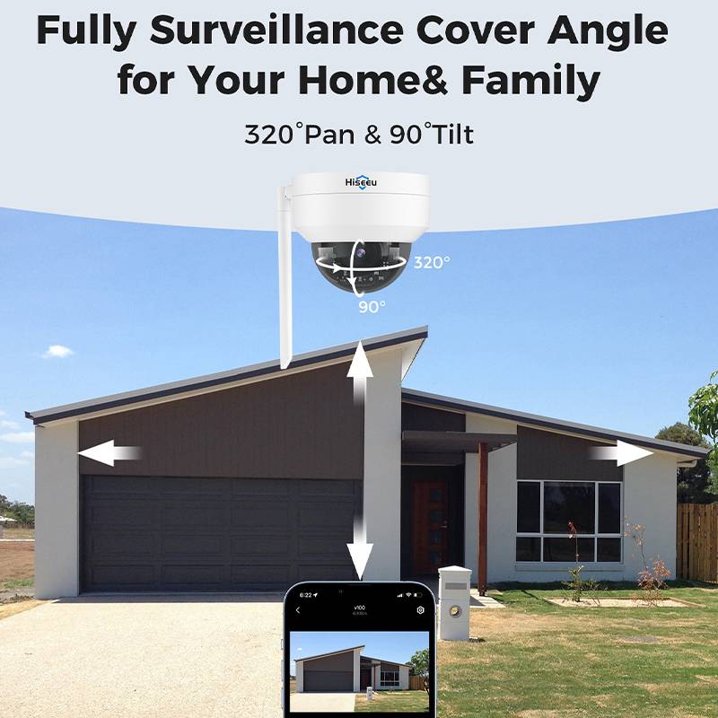 Hiseeu-ワイヤレスPTZセキュリティカメラ,屋外,防爆 - Smart Home Camera Ezviz のレビューと価格