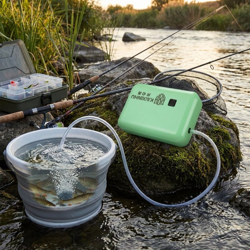 屋外酸素ポンプスマート電動釣り用酸素供給ポンプポータブル充電 - Smart Home Yam Pounder のレビューと価格