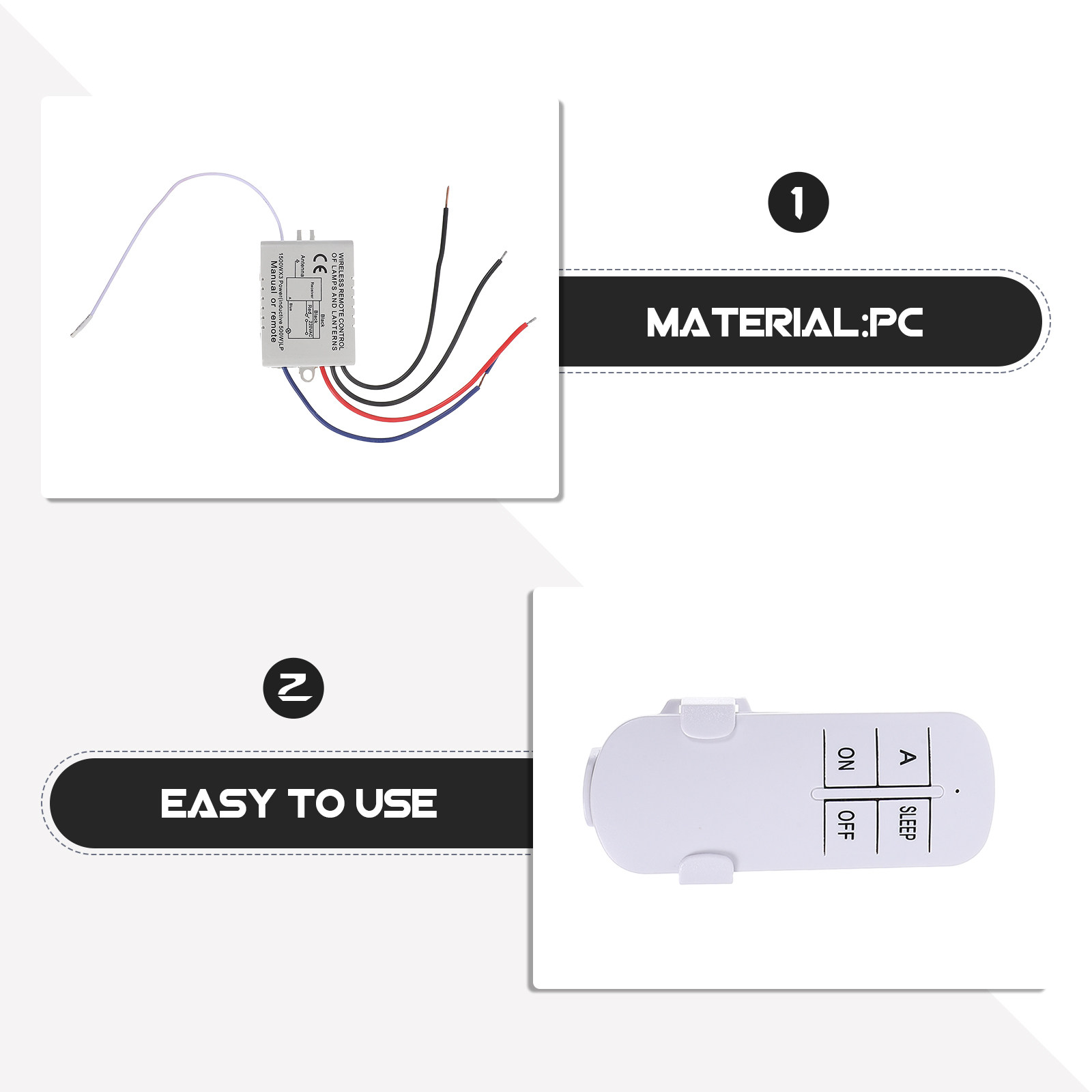 ワイヤレススマート天井照明器具デジタルリモコンスイッチリモー - Smart Home Lighting Control のレビューと価格