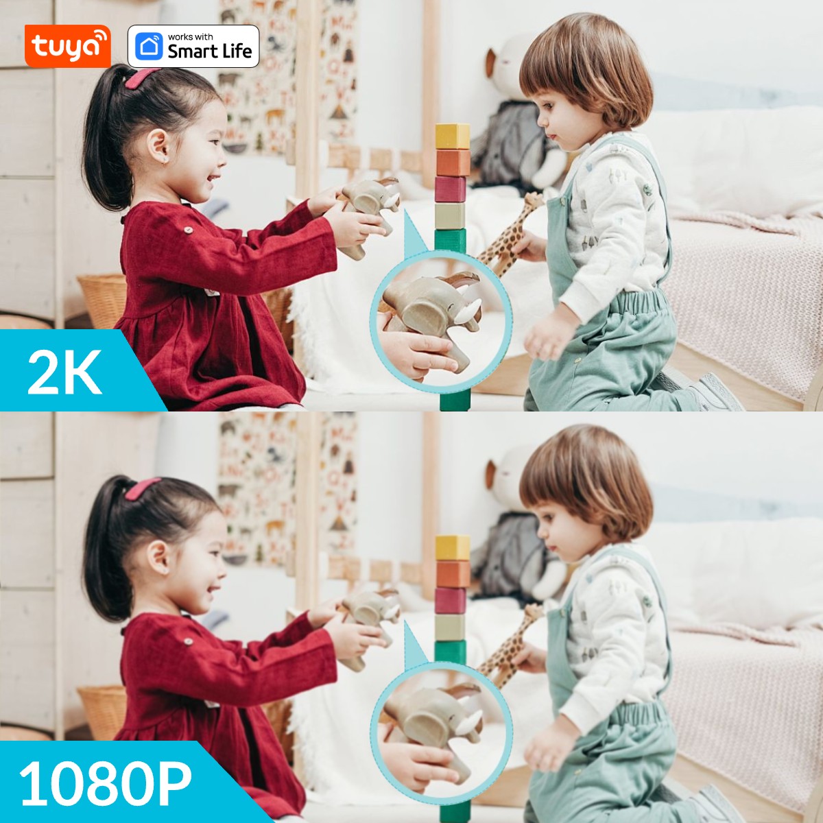 Tuya スマート 3MP HD 屋内ホームセキュリティカメ - Smart Home Camera Ezviz のレビューと価格