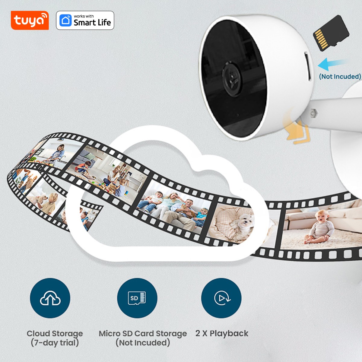 Tuya スマート 3MP HD 屋内ホームセキュリティカメ - Smart Home Camera Ezviz のレビューと価格