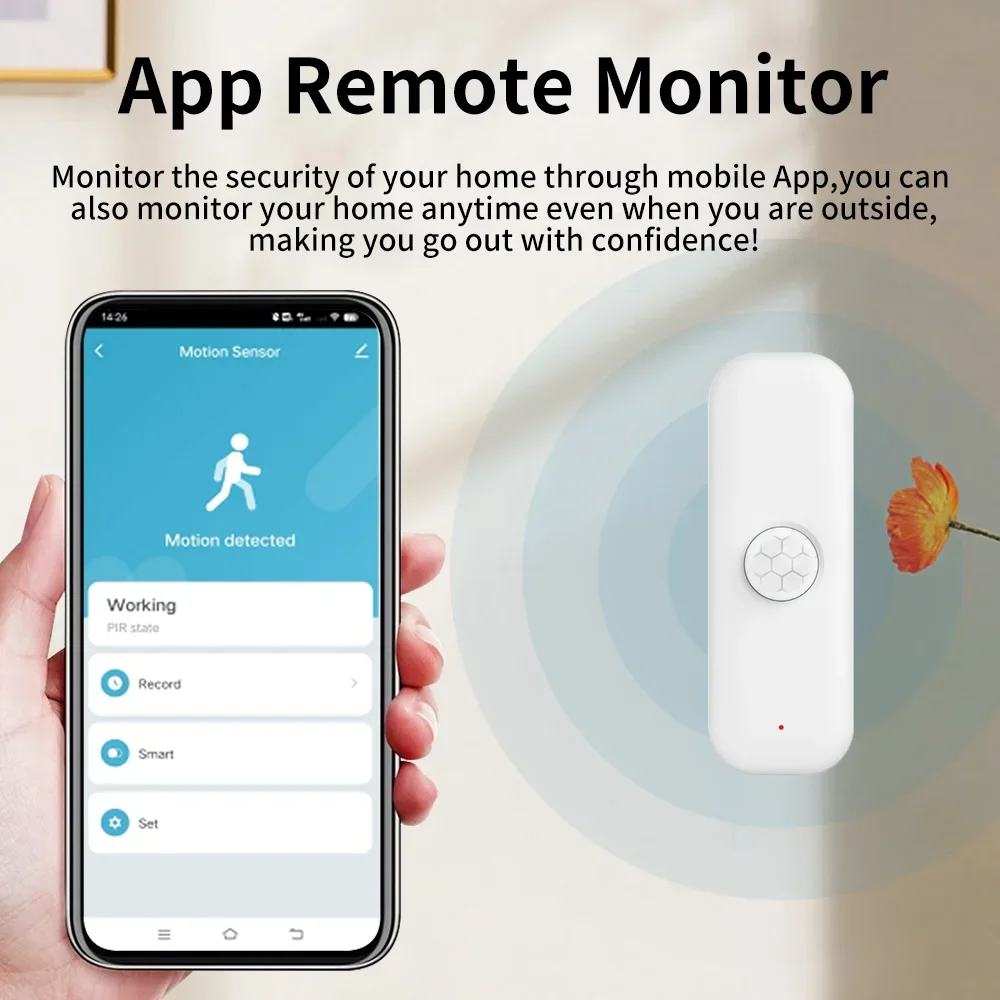 Tuya-Pirモーションセンサー,家庭用盗難防止デバイス, - Smart Home Features のレビューと価格