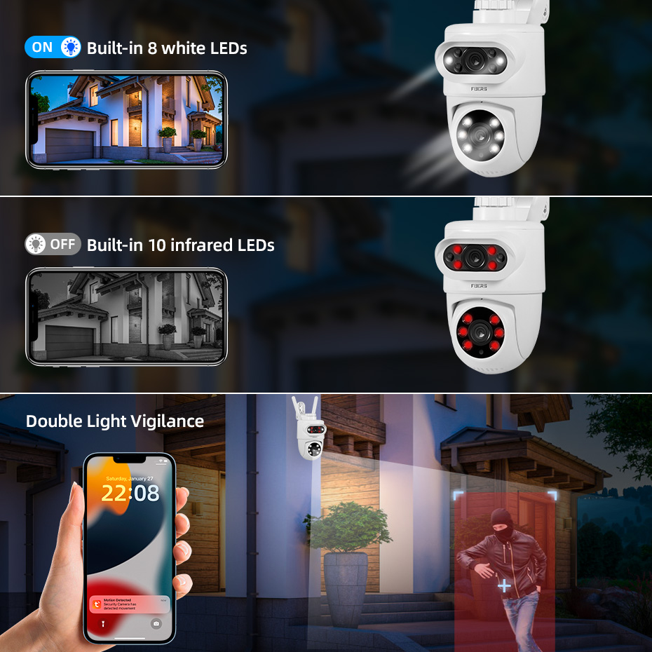 FUERS 5K 10MP デュアルレンズ IP カメラ T - Smart Home Camera Ezviz のレビューと価格